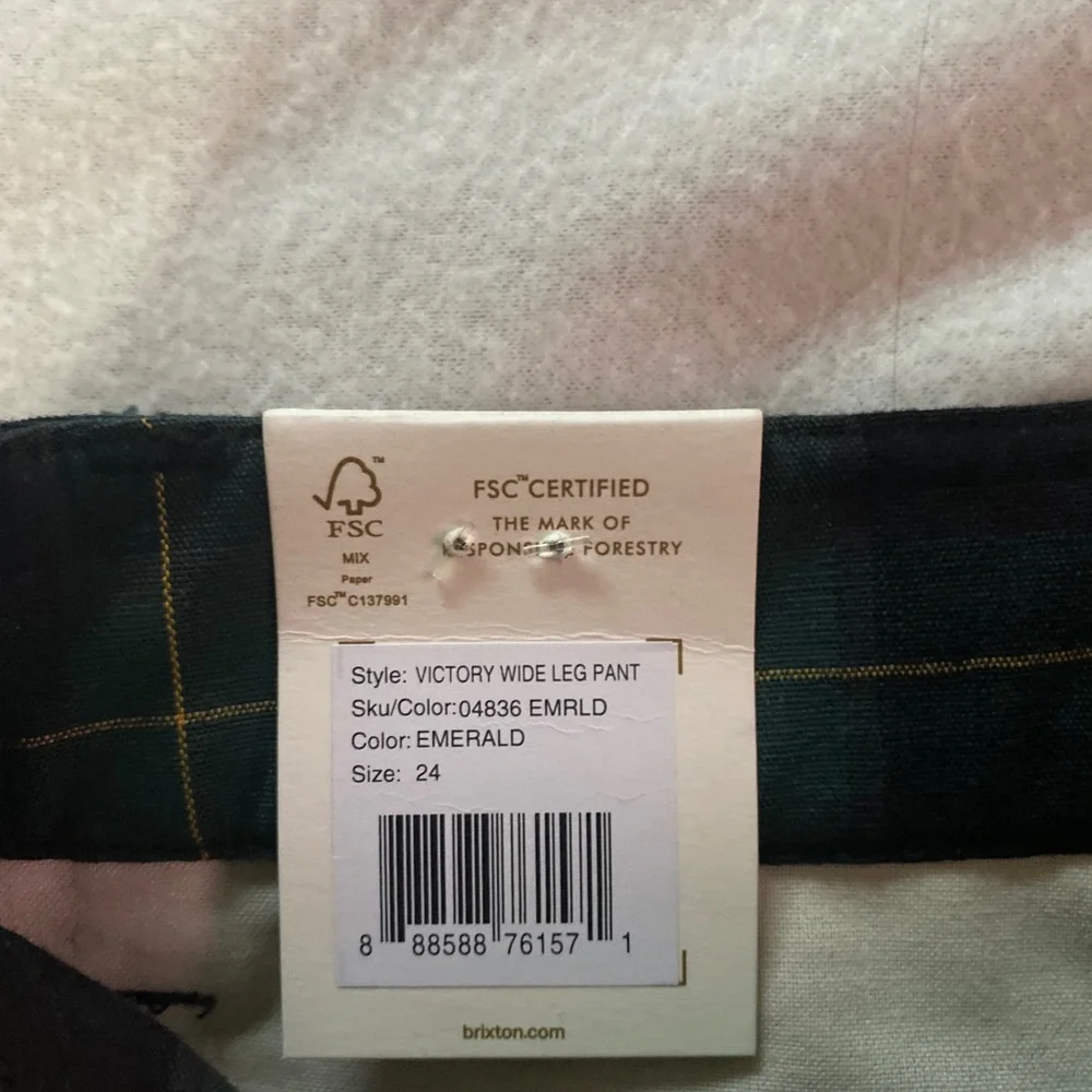 skater check pants high waisted - Picture 5 of 9